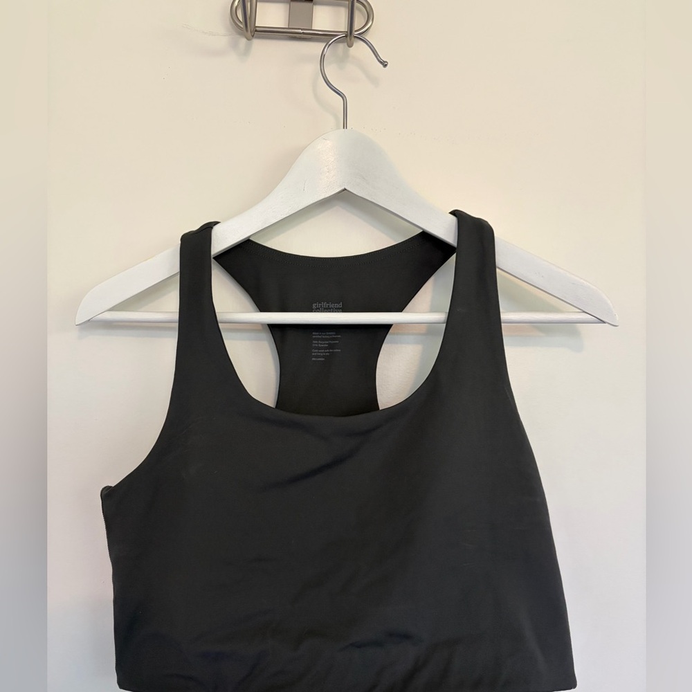 Girlfriend Collective Dark Grey Sports Bra